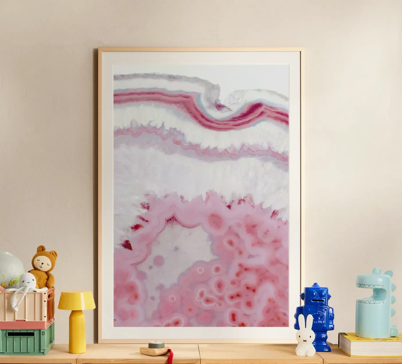 Blush Agate poster van cafelab