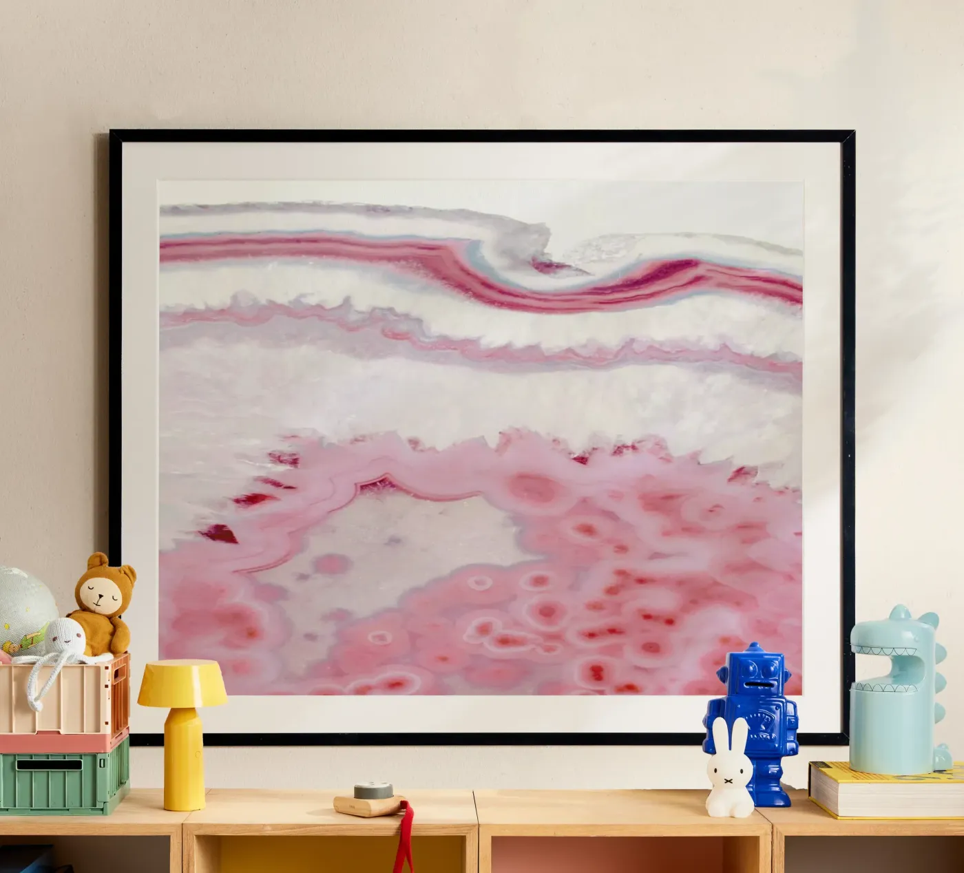 Blush Agate poster van cafelab