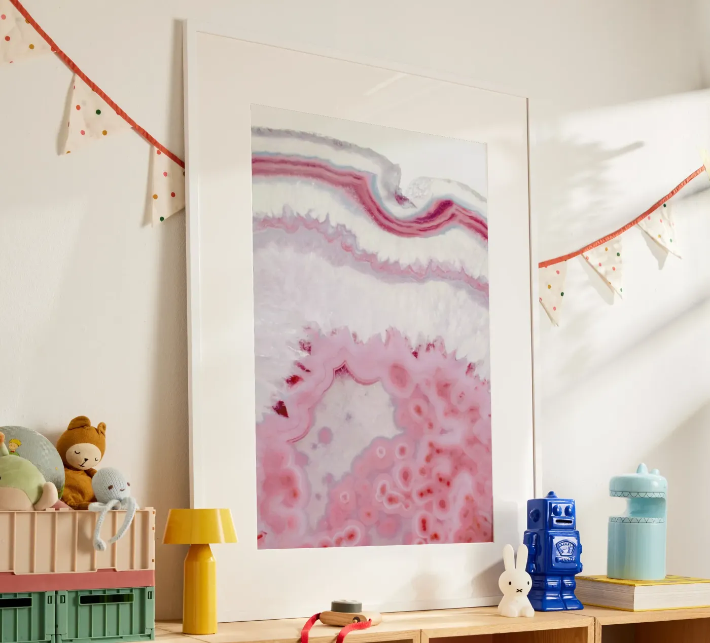 Blush Agate poster by cafelab