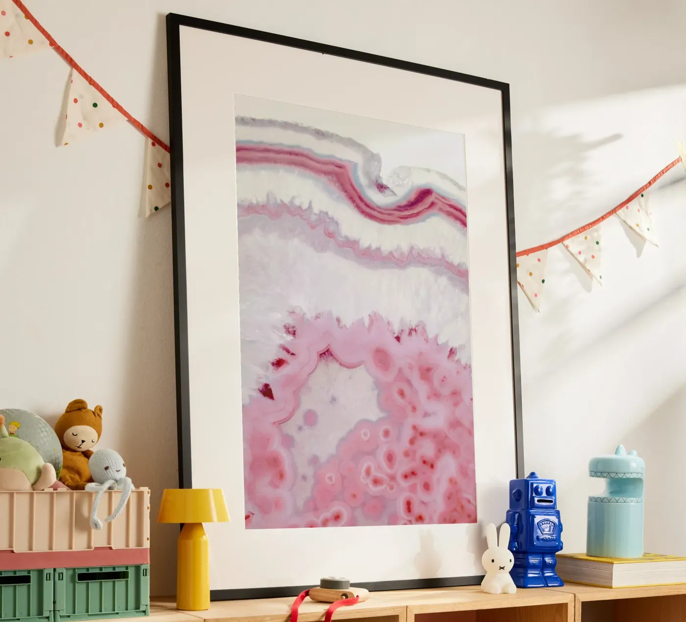 Blush Agate poster by cafelab
