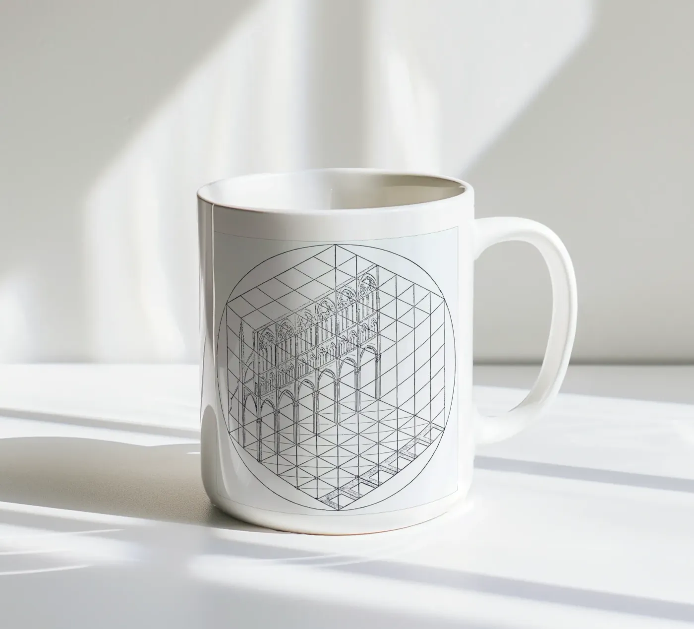 Facade ceramic mug by Astër