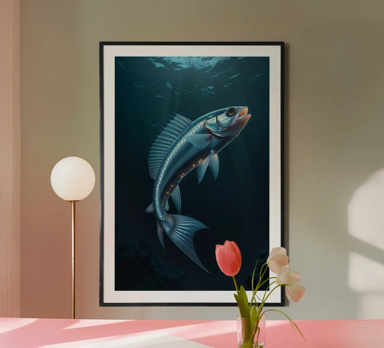 Hatchetfish Drifting in the Twilight Zone carta hahnemühle da AlbertKlee