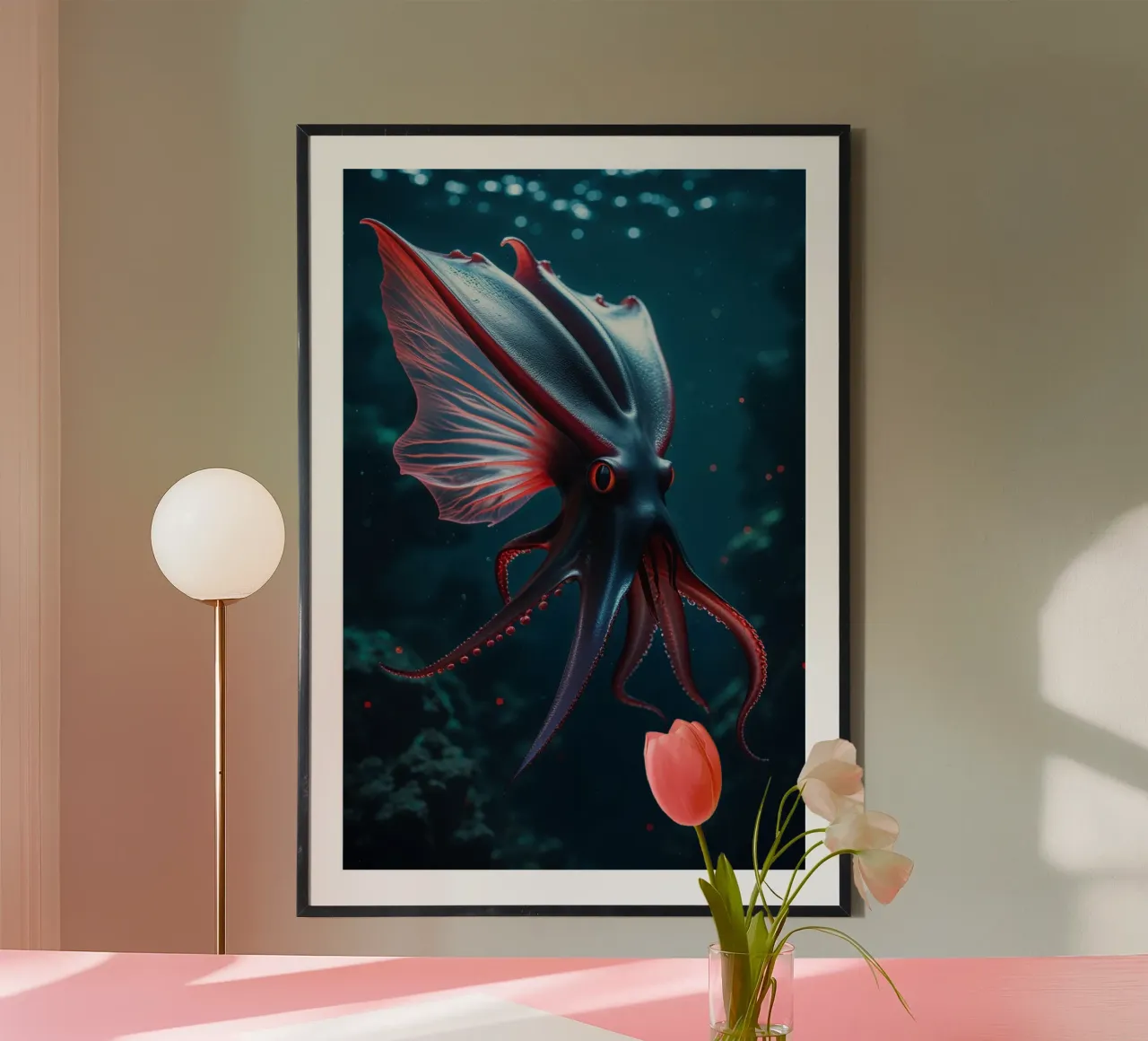 Ethereal Glow of a Vampire Squid in the Depths hahnemühle de AlbertKlee