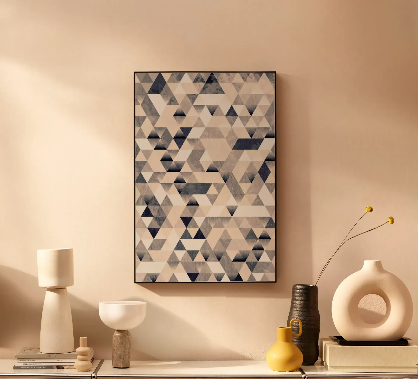 3ecke Mono acryl van Sabrina Ziegenhorn