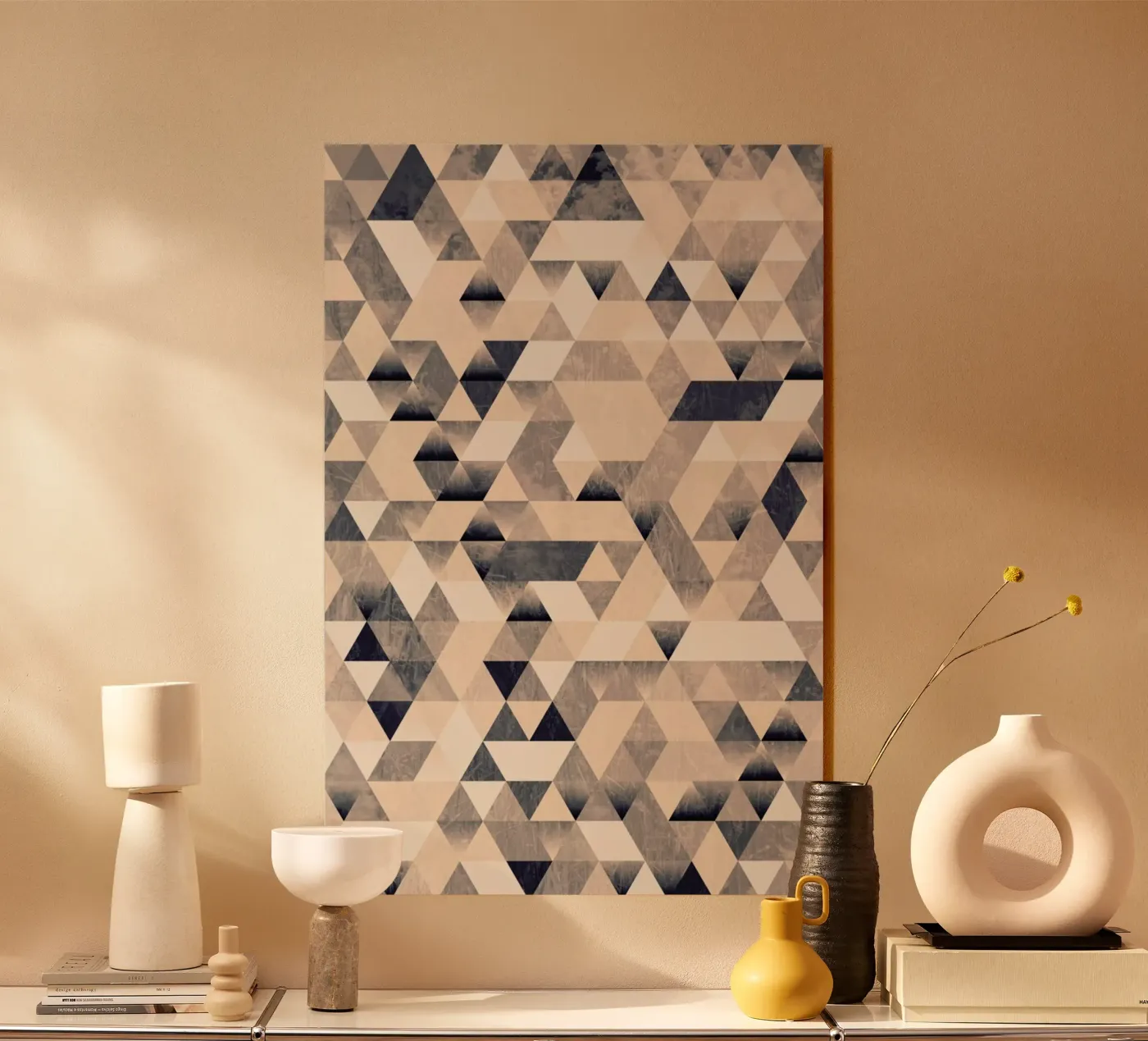 3ecke Mono acryl van Sabrina Ziegenhorn