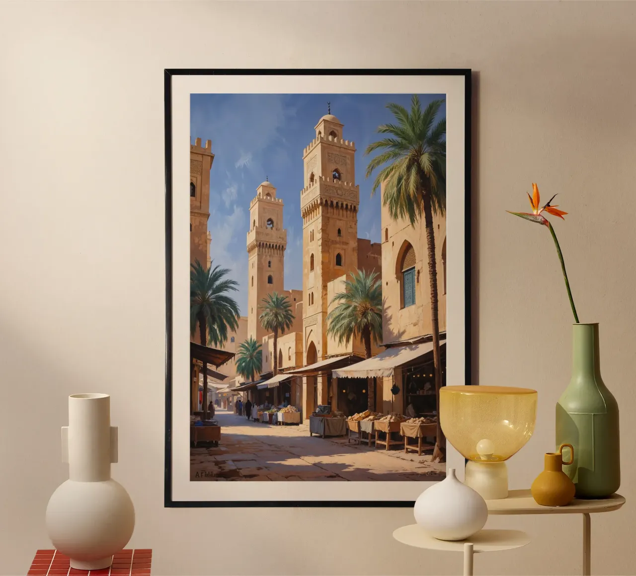 Sunlit Towers of Al Fahidi poster da AlbertKlee