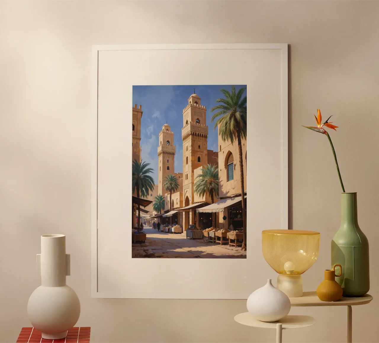 Sunlit Towers of Al Fahidi poster da AlbertKlee