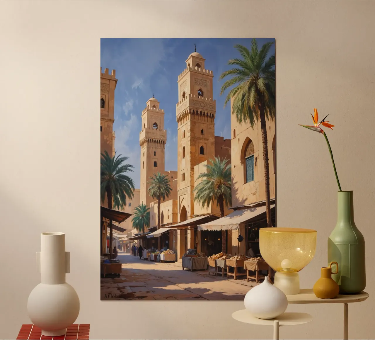 Sunlit Towers of Al Fahidi poster da AlbertKlee