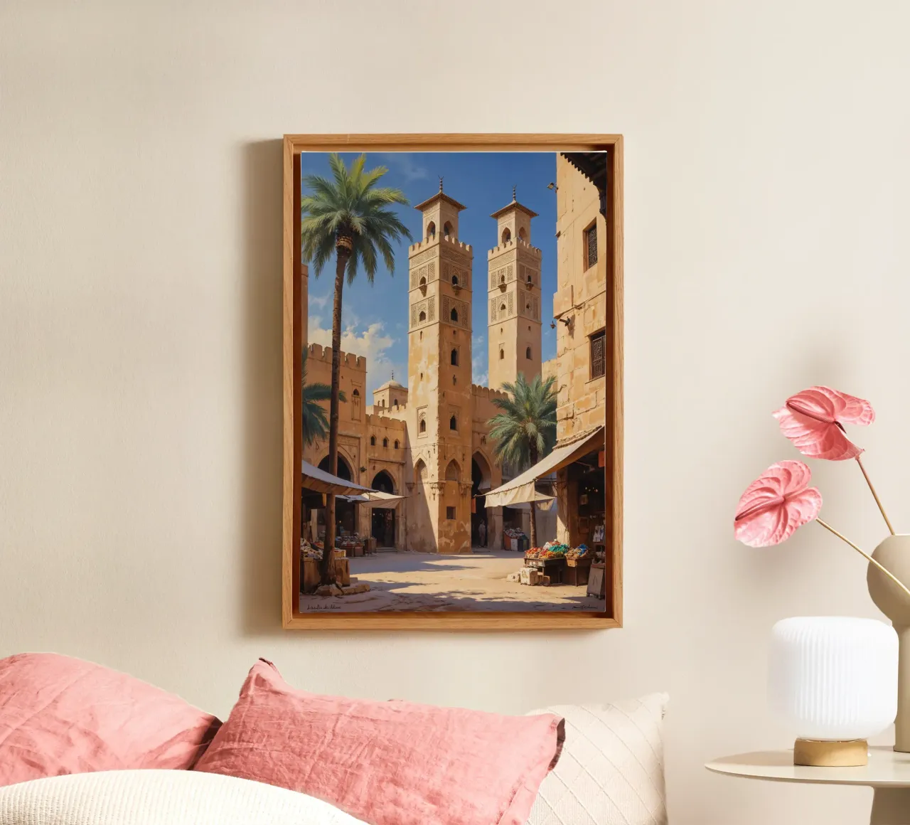Al Fahidi's Historic Marketplace tela con Cornice a cassetta da AlbertKlee
