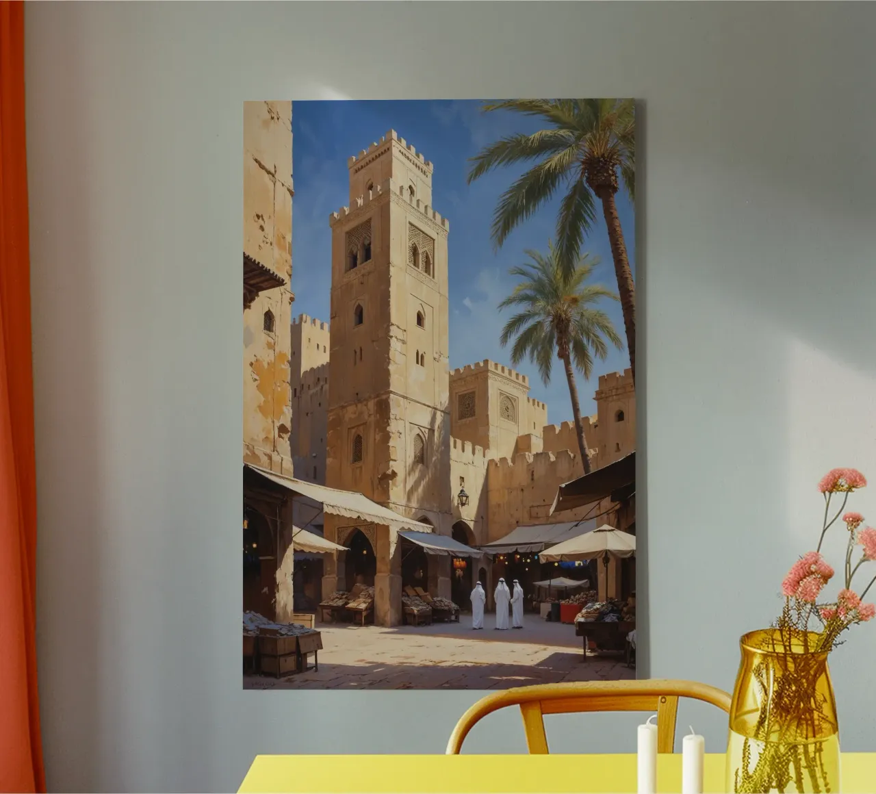 Sunlit Alleys of Al Fahidi tela con Cornice a cassetta da AlbertKlee