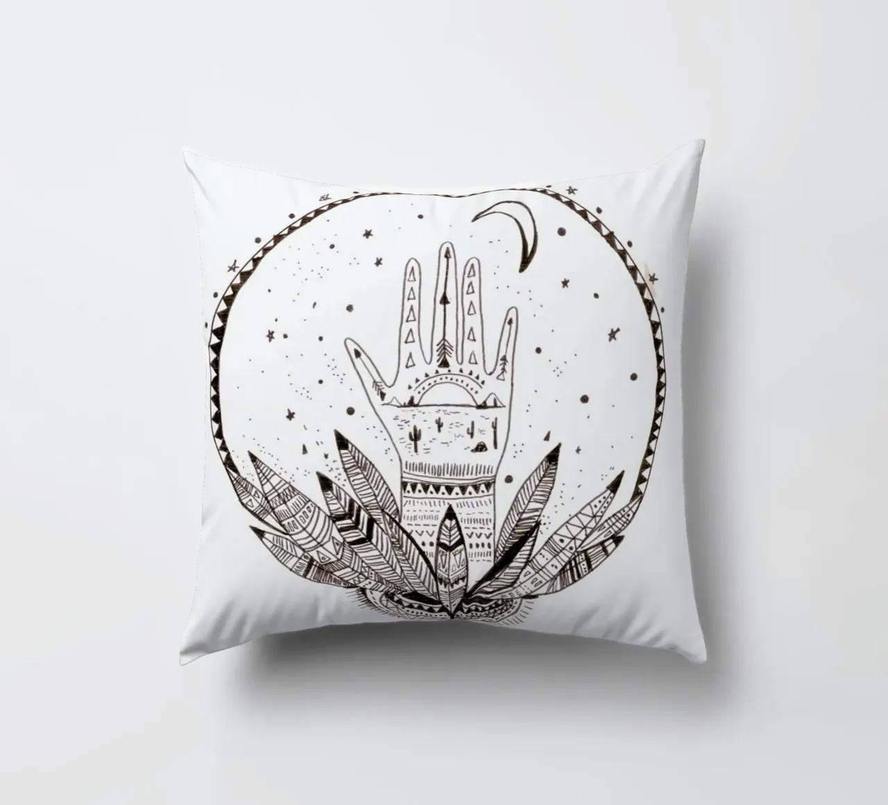 Sigh Dream decorative cushion by Kris Tate