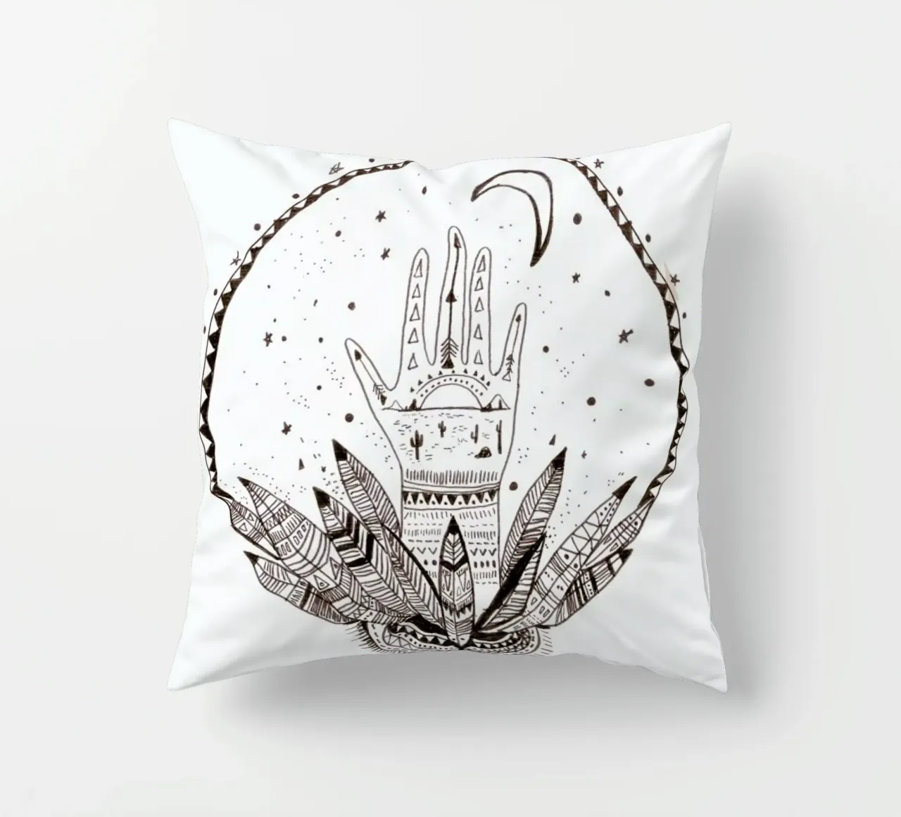 Sigh Dream decorative cushion by Kris Tate