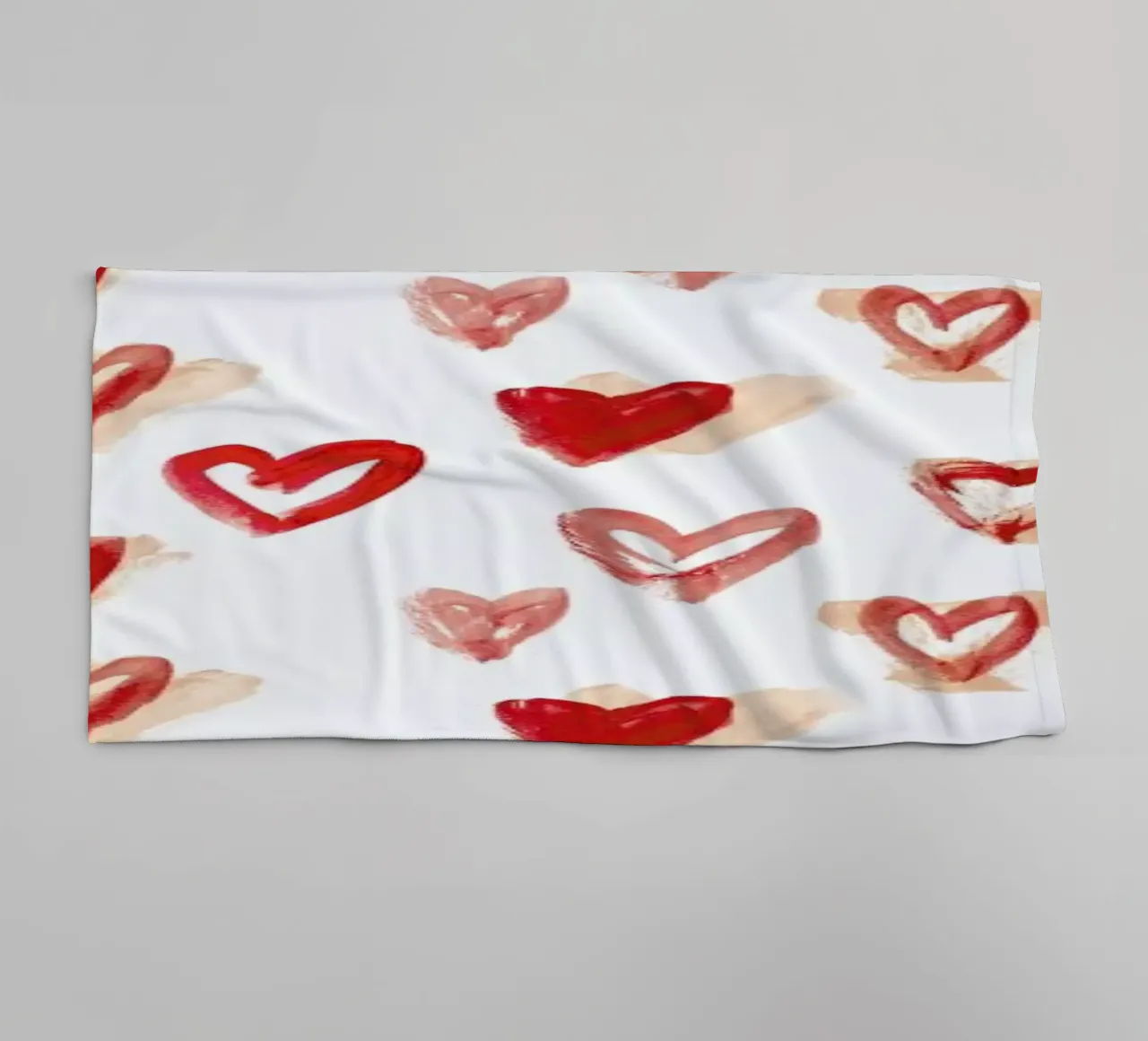 Raining Hearts asciugamano da bagno da Farina Kuklinski