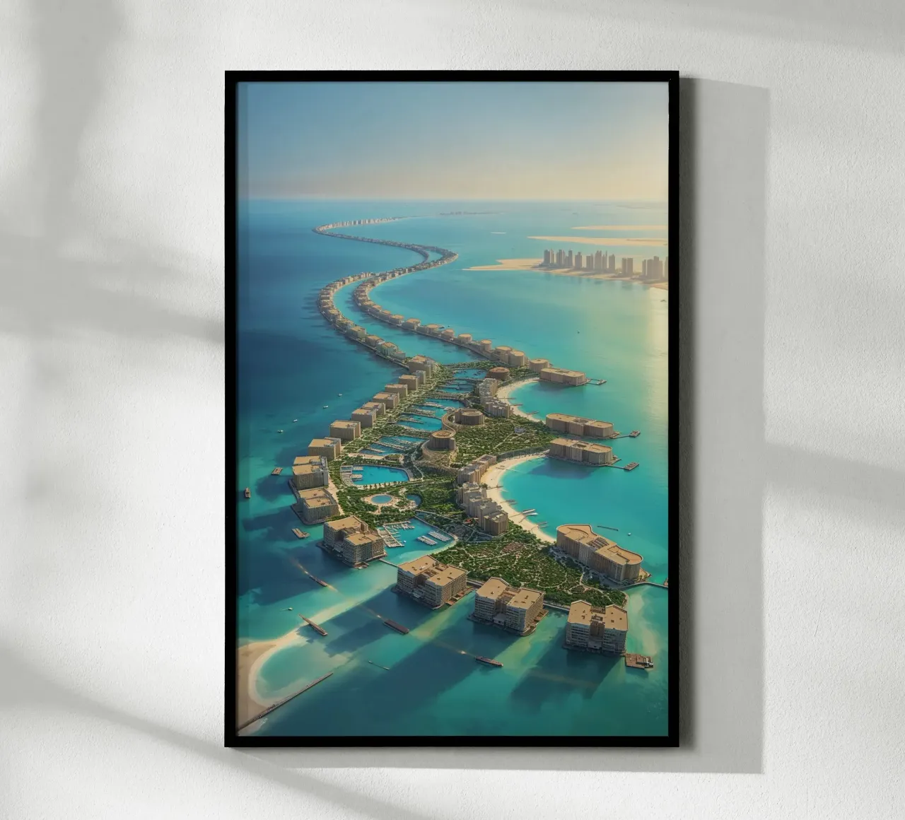 Dubai’s Skyline Merging with the Sea poster da AlbertKlee
