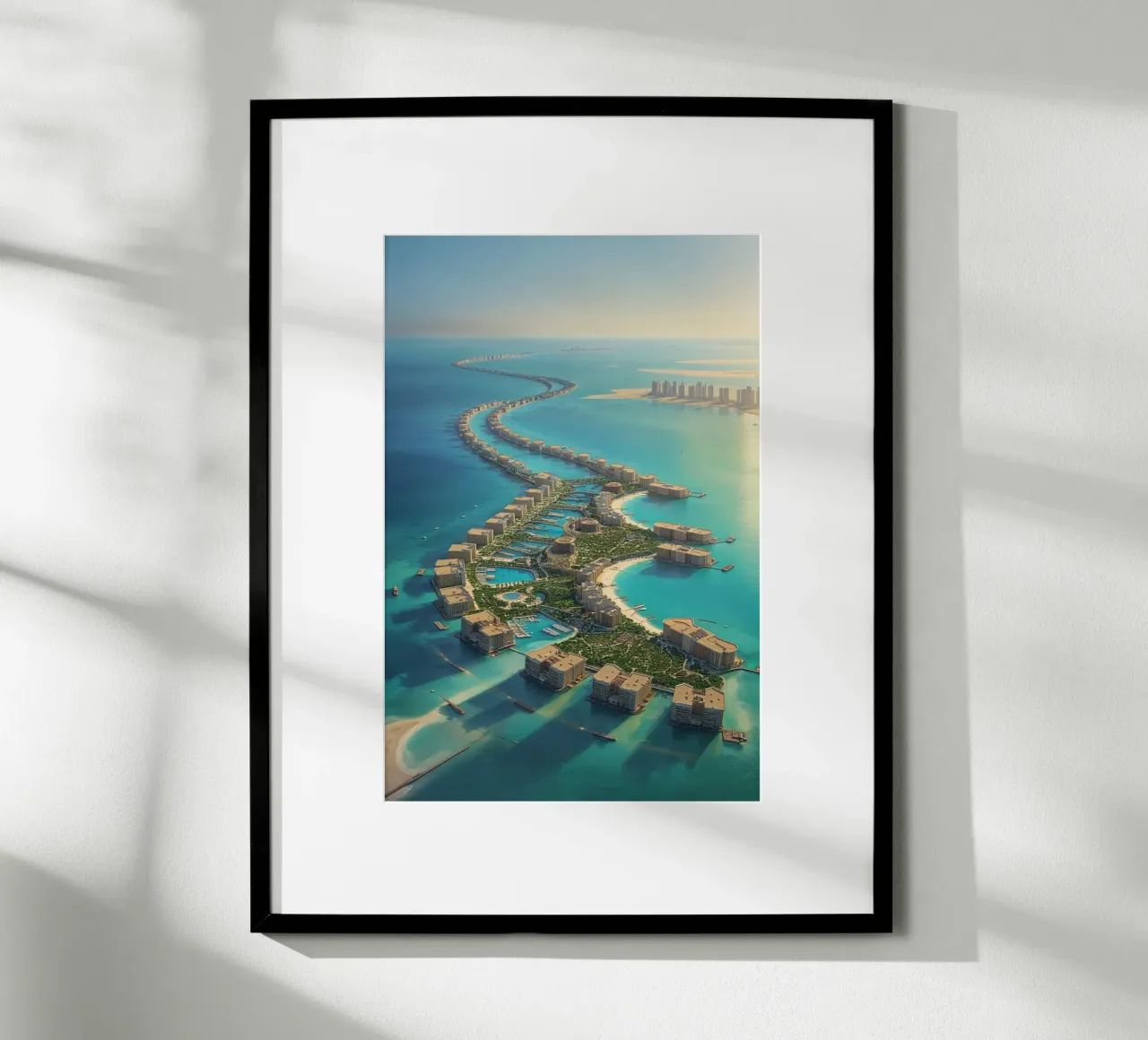 Dubai’s Skyline Merging with the Sea poster da AlbertKlee