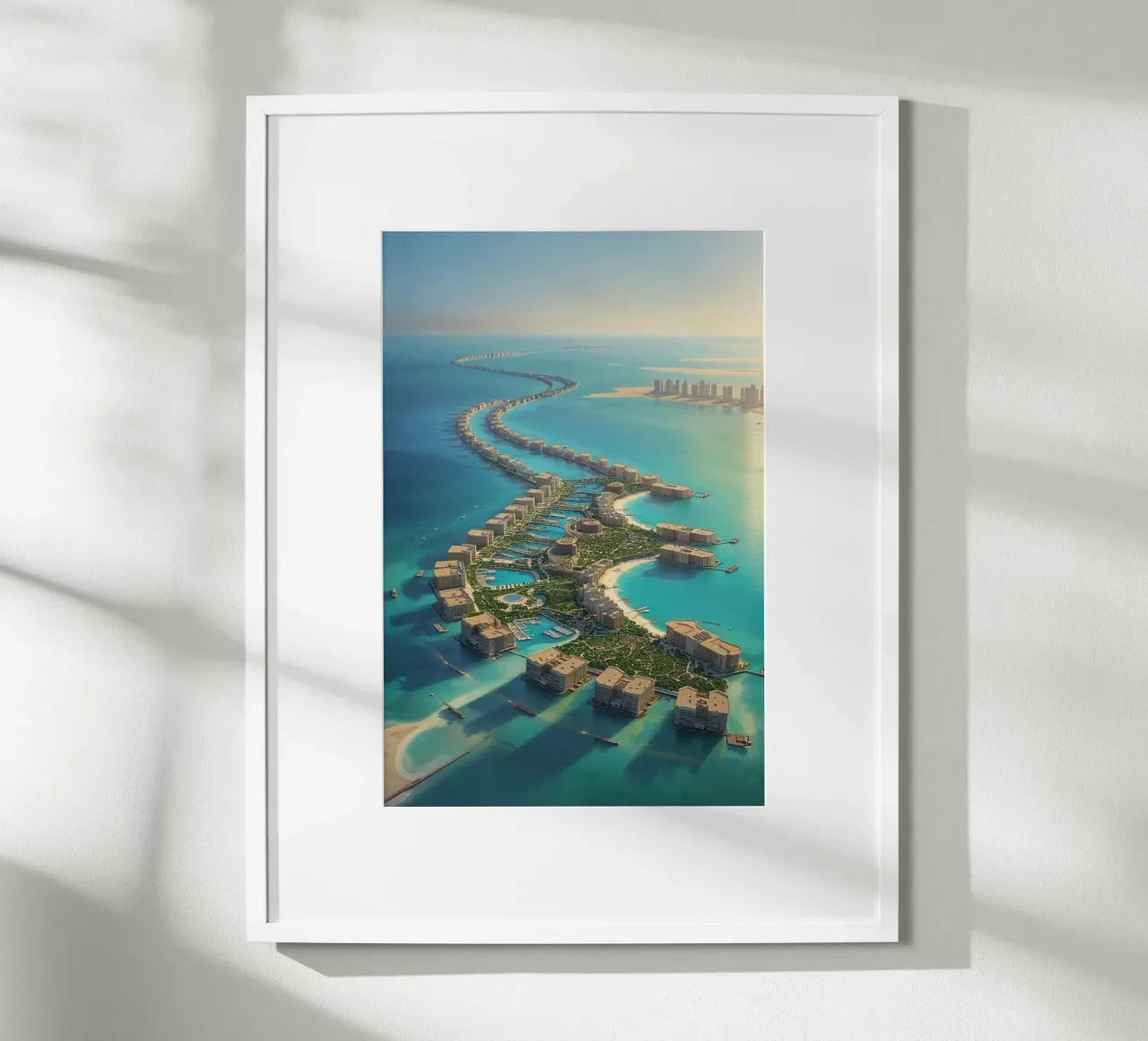 Dubai’s Skyline Merging with the Sea poster da AlbertKlee