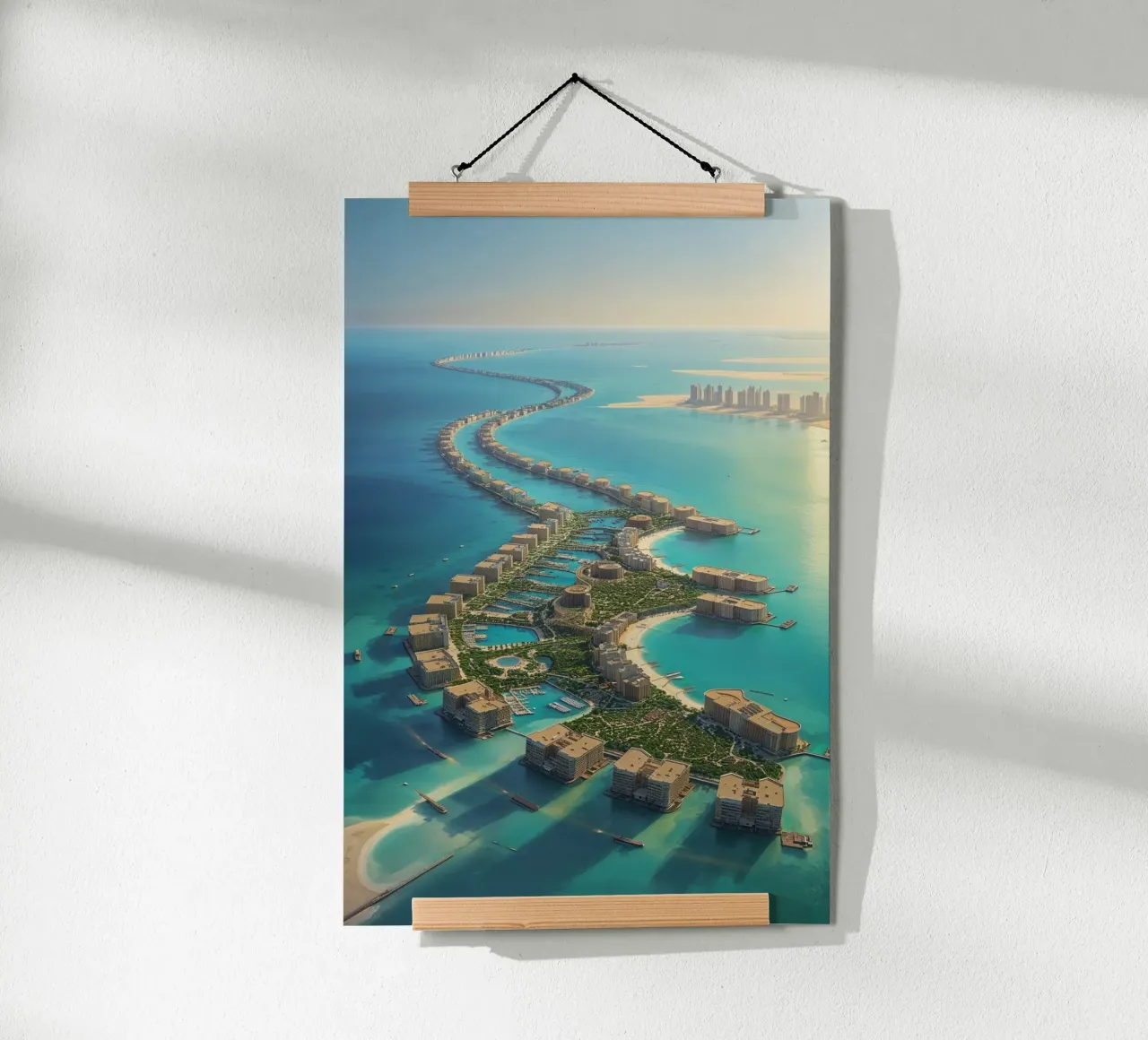 Dubai’s Skyline Merging with the Sea poster da AlbertKlee