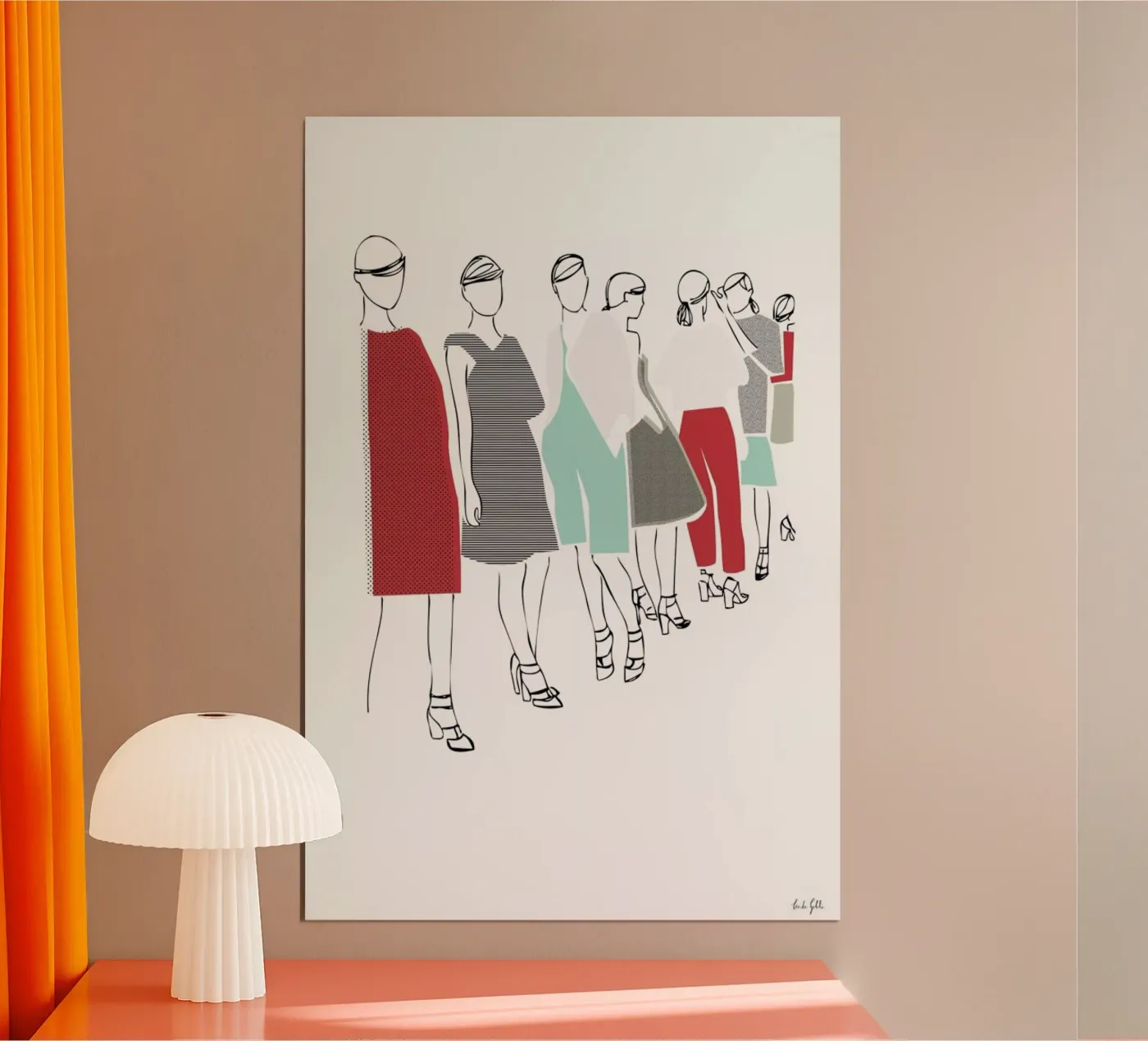 Catwalk Poster von Linda Gobeta