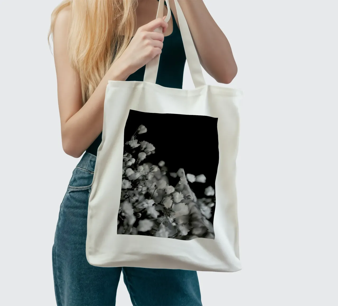 Bloom I borsa in juta da Victoria Frost