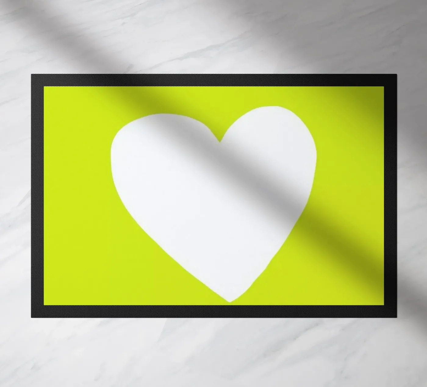 Sunshine Heart doormat by Leah Flores