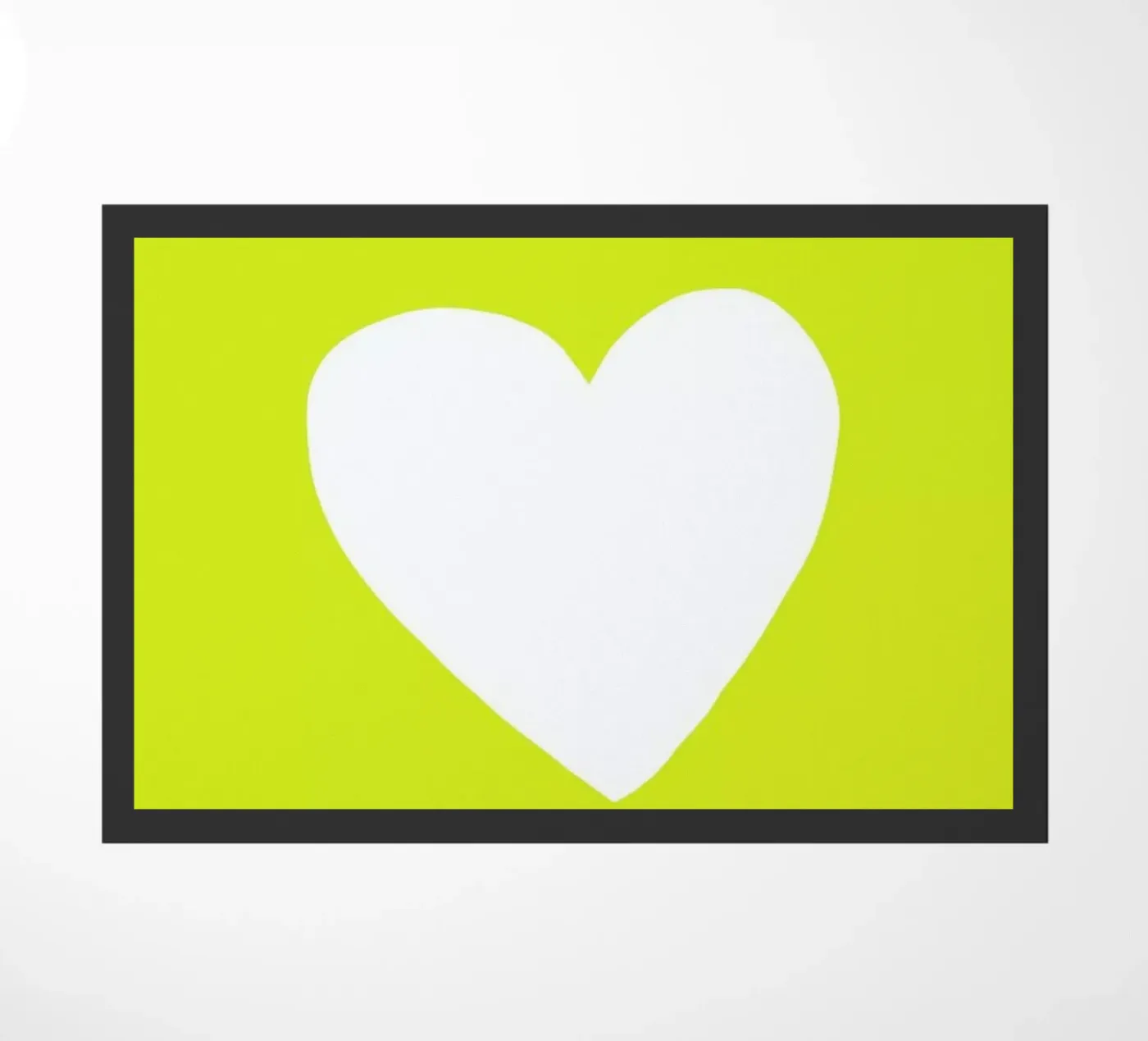 Sunshine Heart doormat by Leah Flores