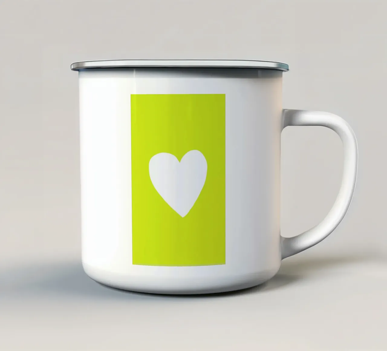 Sunshine Heart tazza in smalto da Leah Flores