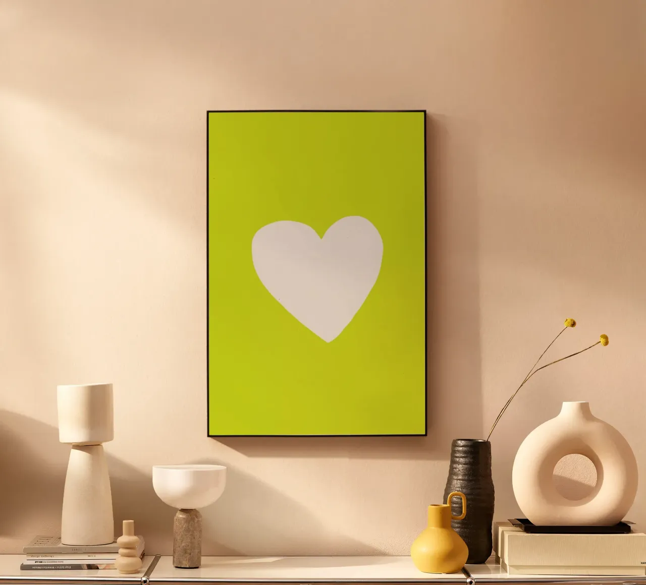 Sunshine Heart acrylic glass by Leah Flores
