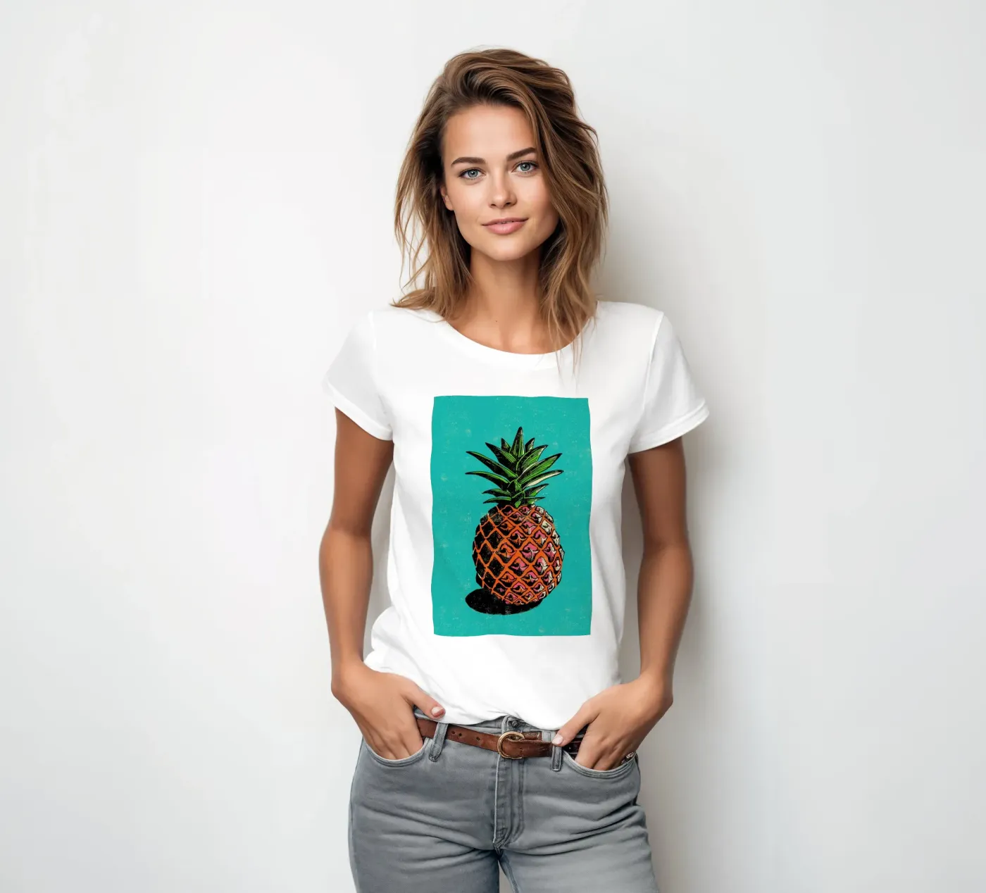 Pineapple t-shirt da donna da Rocket68