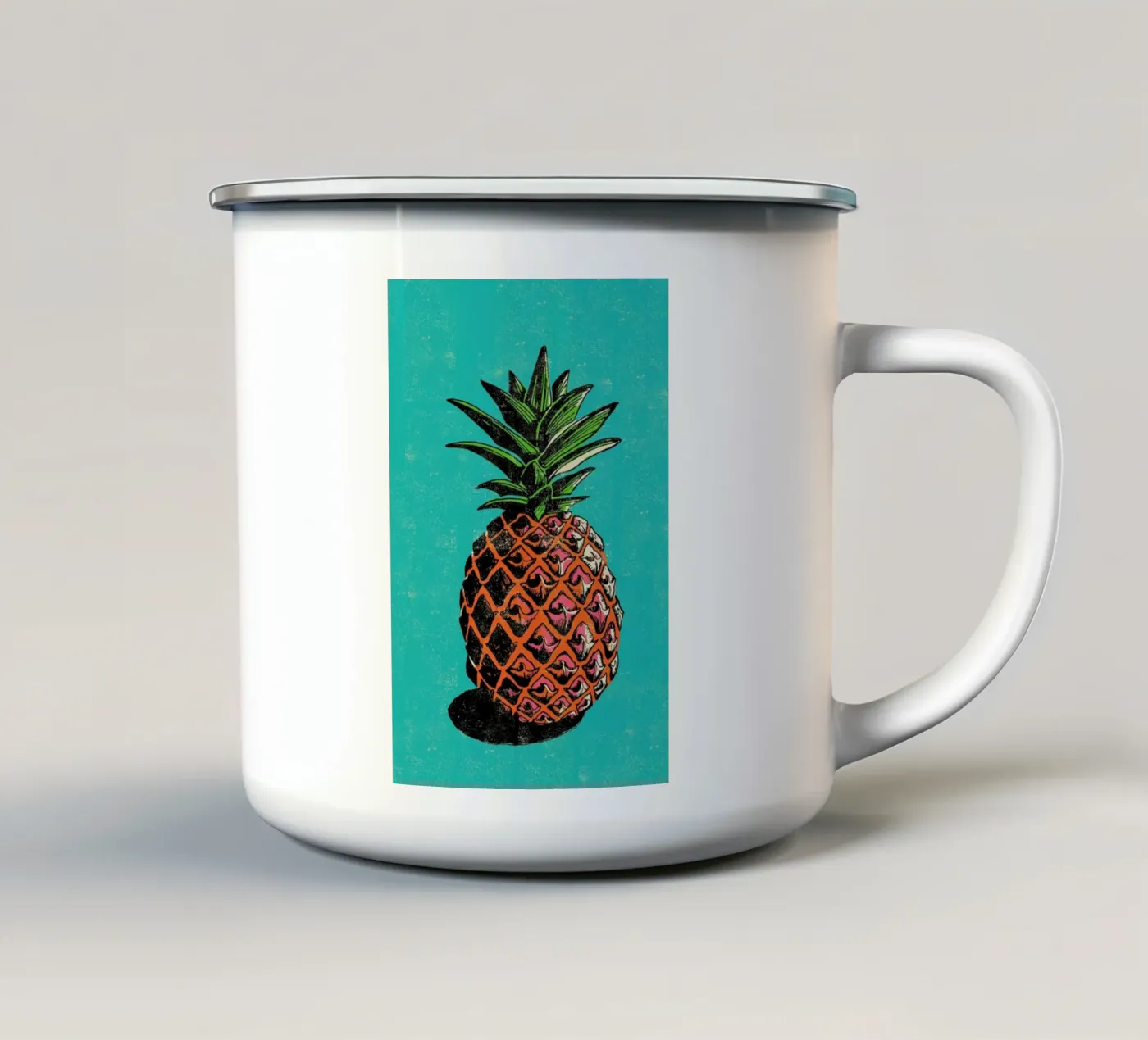 Pineapple enamel mug by Rocket68