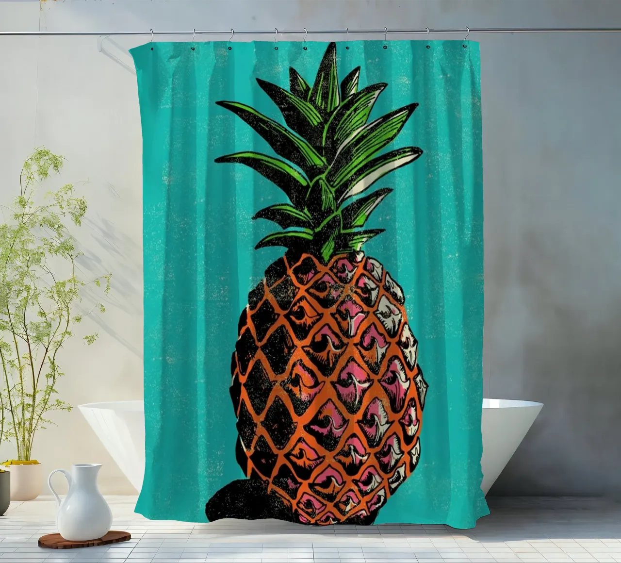 Pineapple douchegordijn van Rocket68