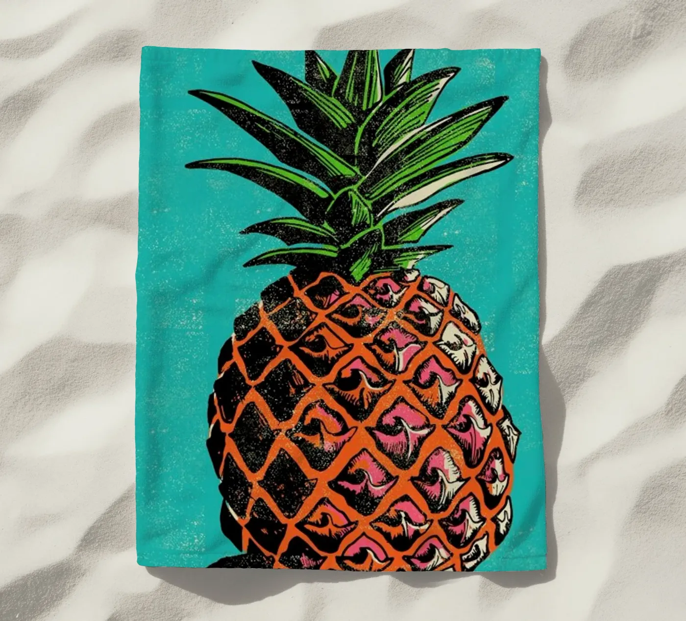 Pineapple beach towel by Rocket68