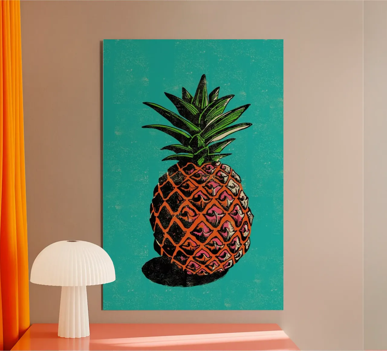 Pineapple alluminio dibond da Rocket68