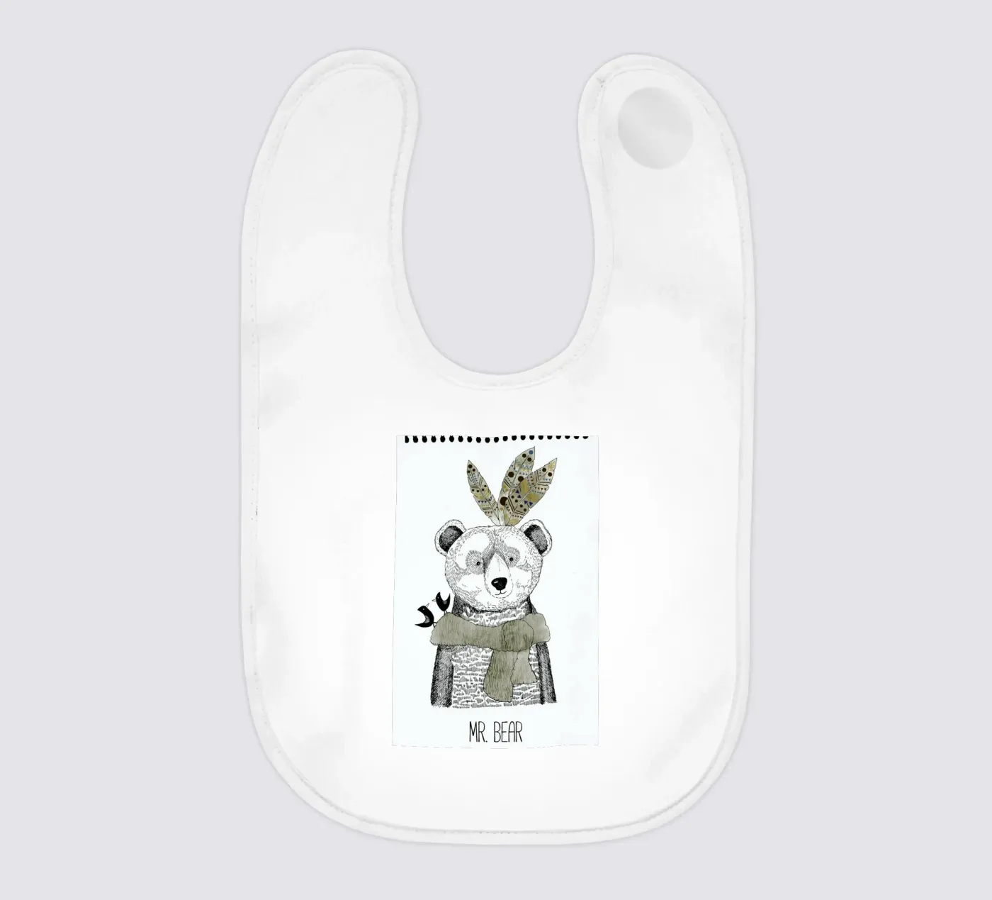 Mr Bear Babylätzchen von Sabrina Ziegenhorn
