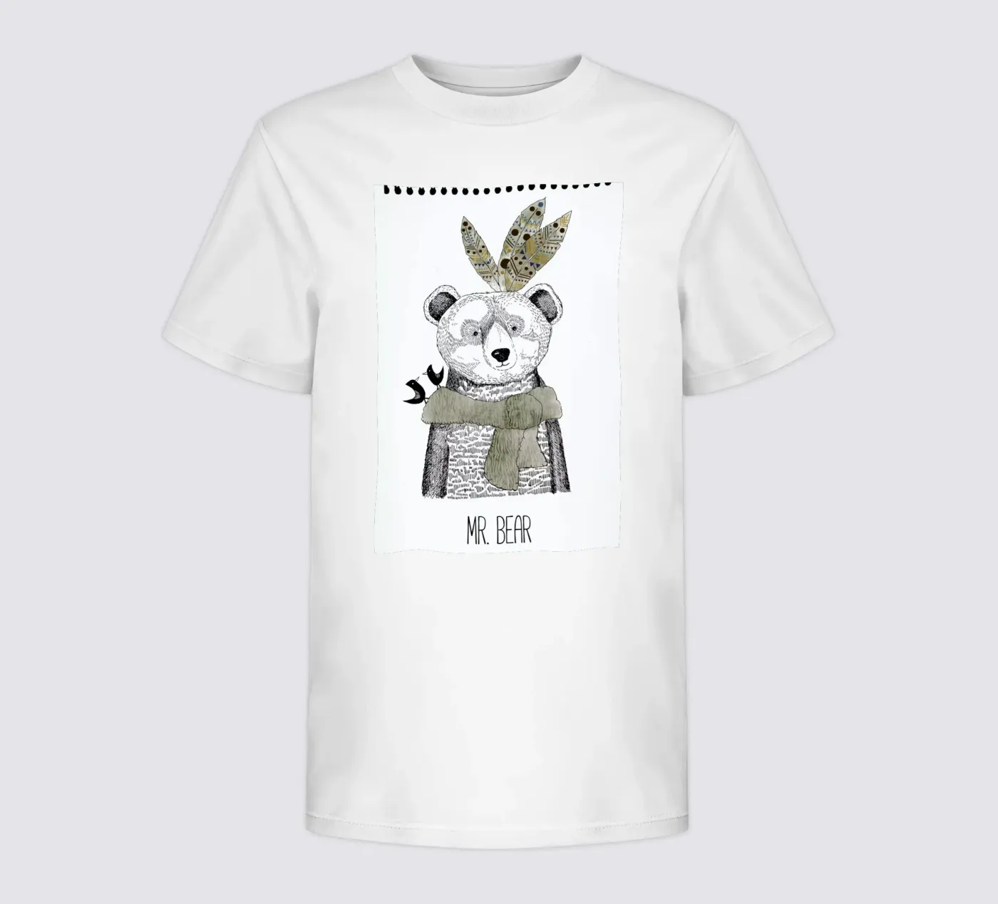 Mr Bear kinder t-shirt van Sabrina Ziegenhorn
