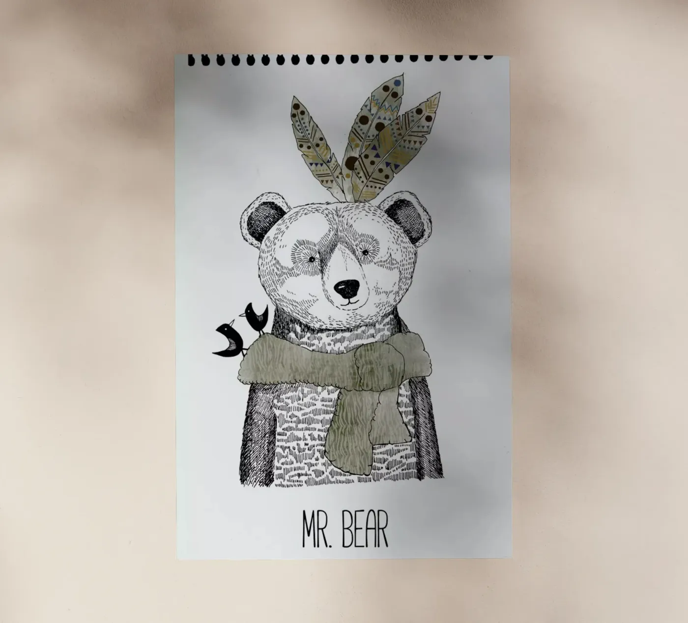 Mr Bear backlit folie van Sabrina Ziegenhorn