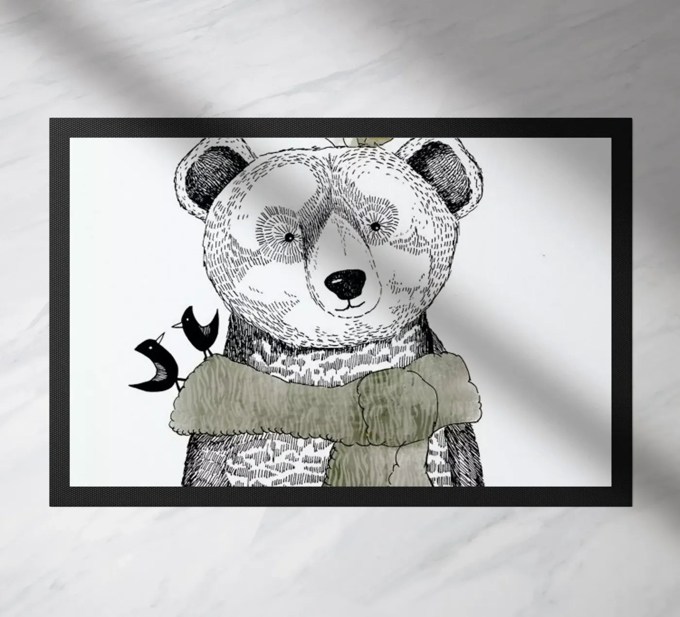 Mr Bear deurmat van Sabrina Ziegenhorn