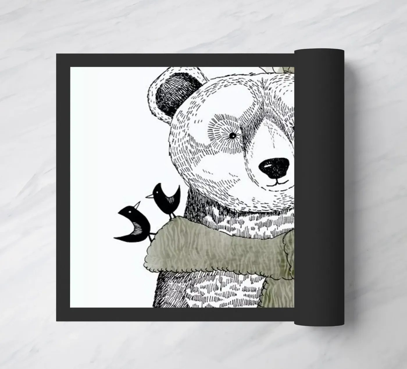 Mr Bear Fußmatte von Sabrina Ziegenhorn