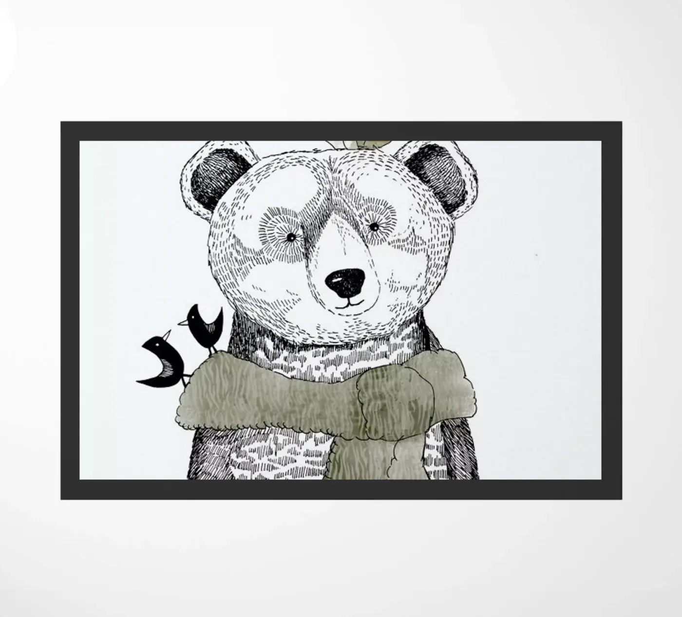 Mr Bear Fußmatte von Sabrina Ziegenhorn