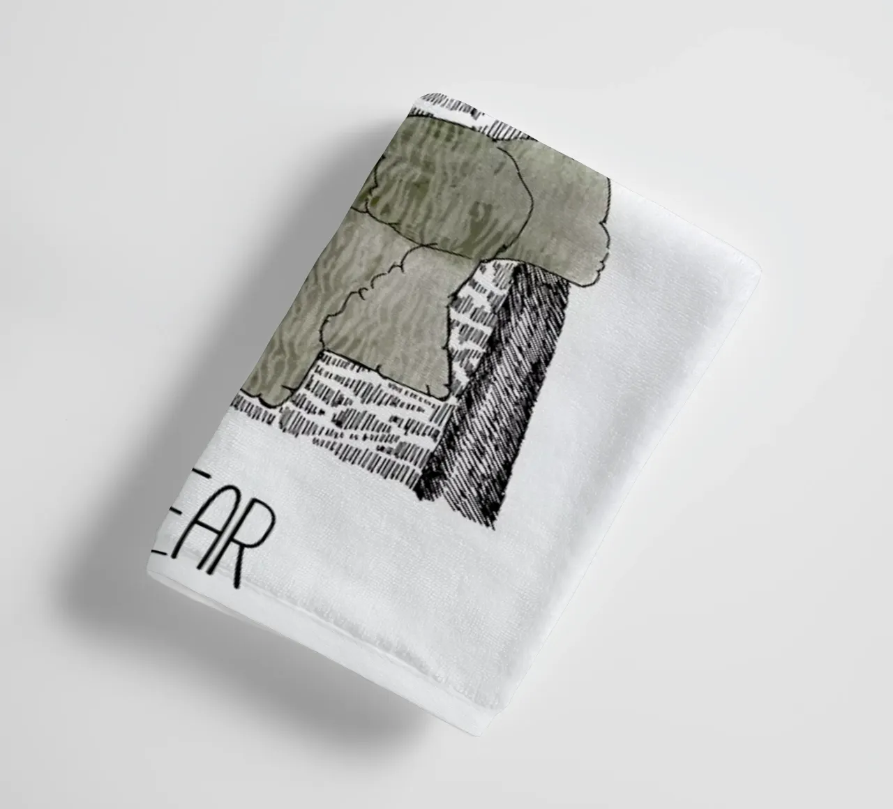 Mr Bear towel by Sabrina Ziegenhorn