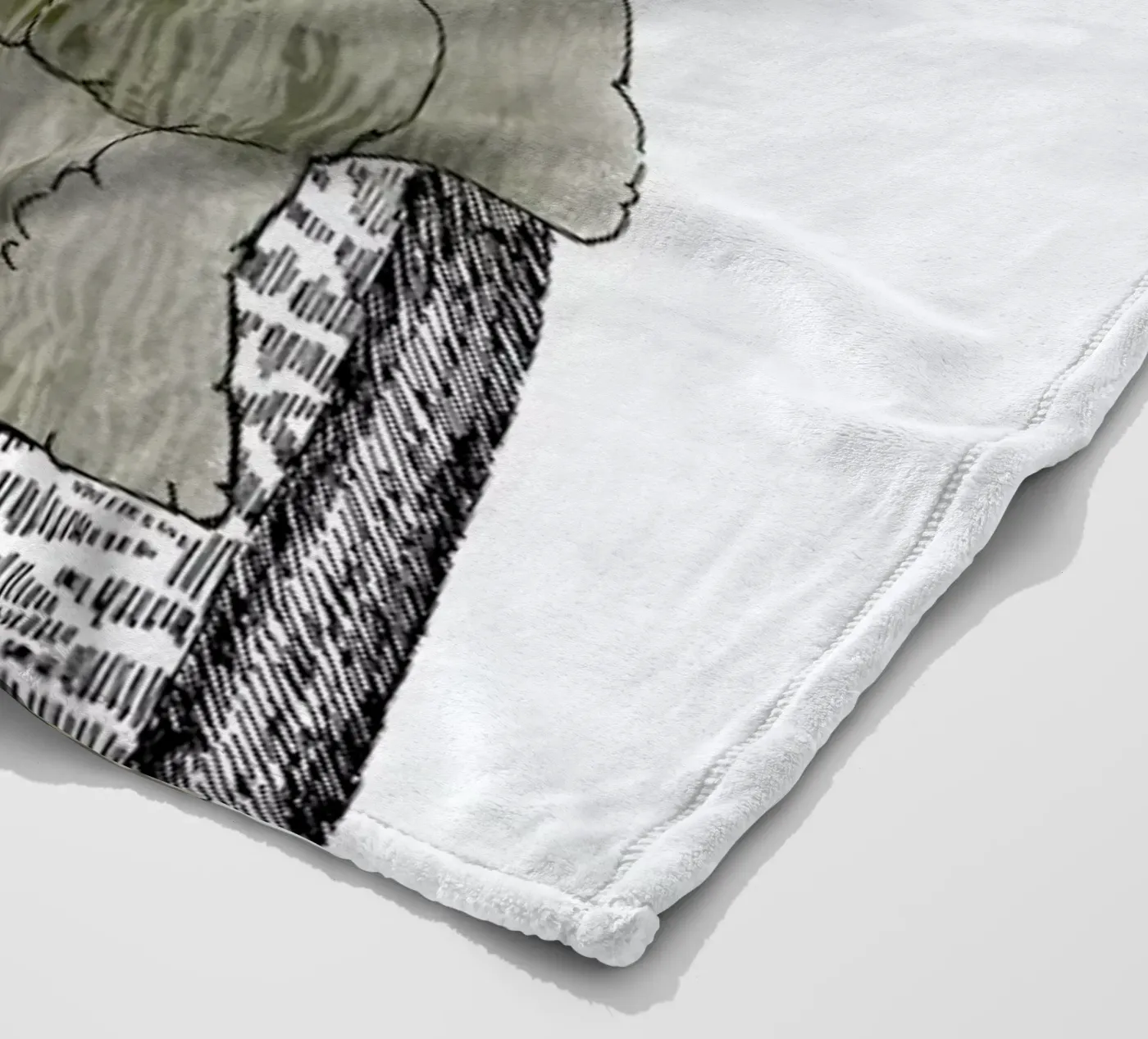 Mr Bear fleece blanket by Sabrina Ziegenhorn