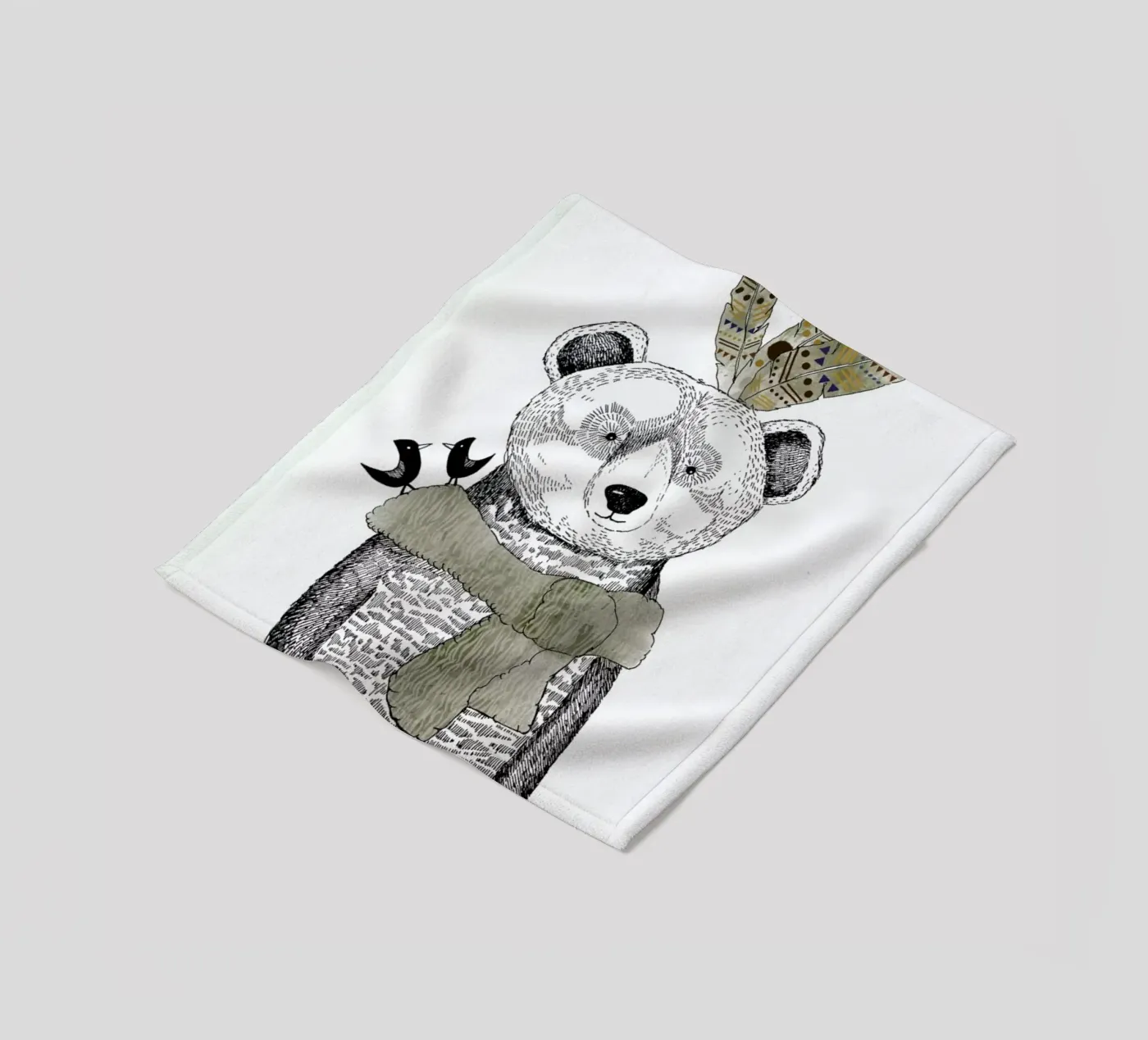 Mr Bear Fleecedecke von Sabrina Ziegenhorn