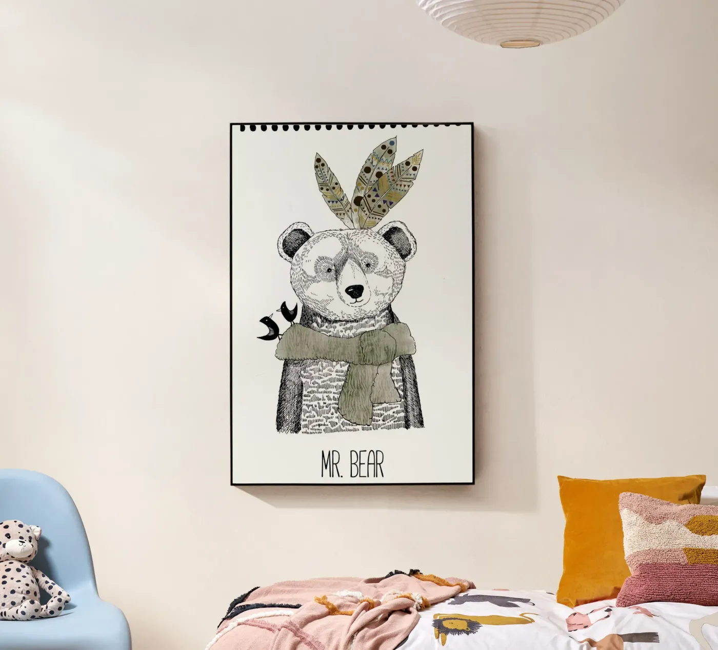 Mr Bear acryl van Sabrina Ziegenhorn