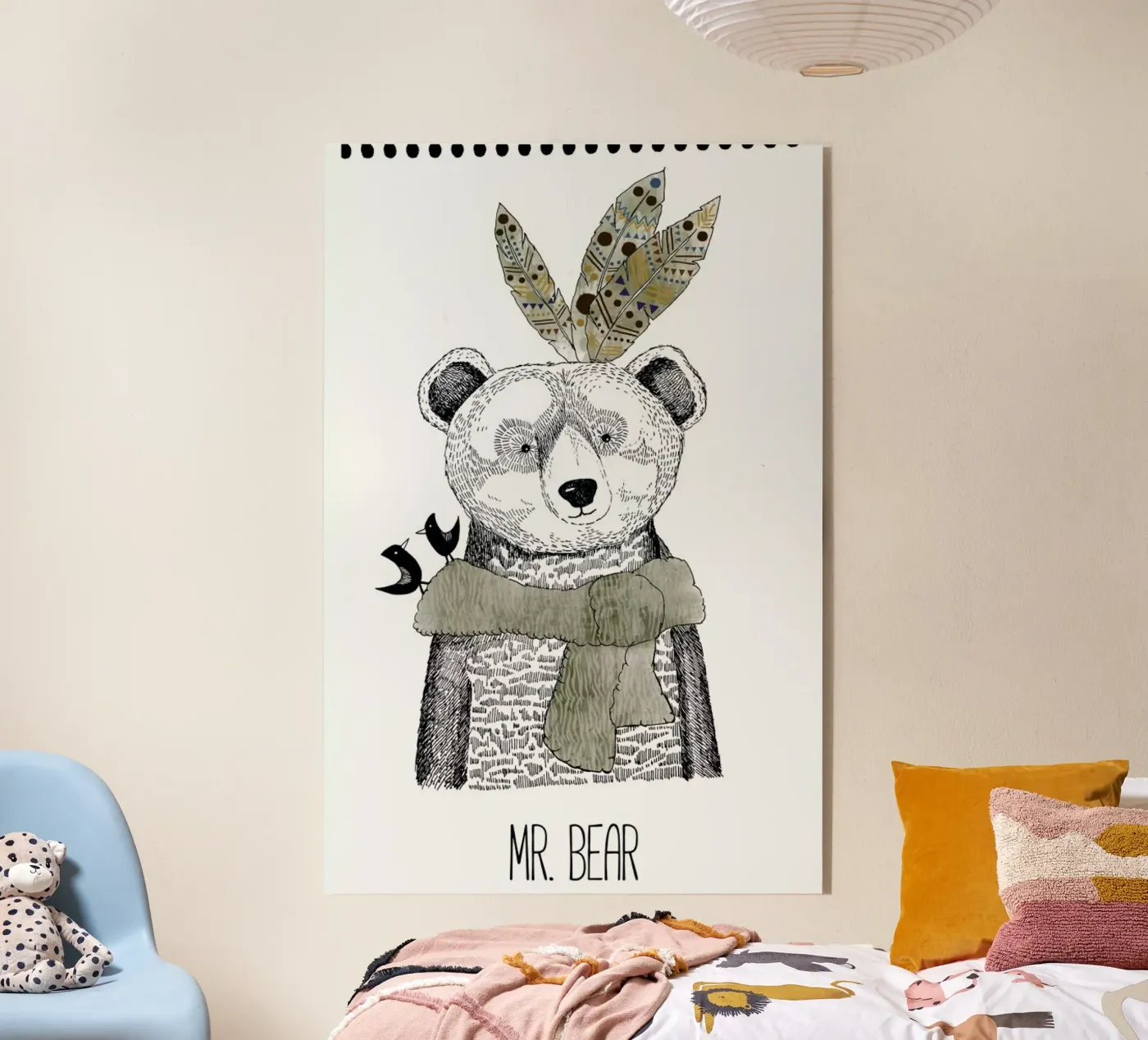 Mr Bear acryl van Sabrina Ziegenhorn