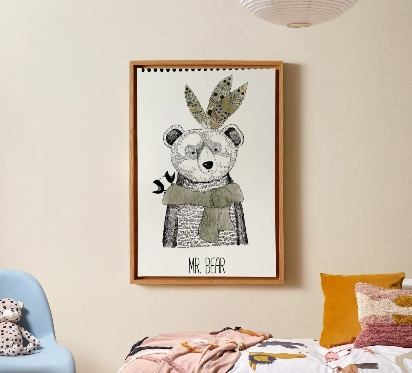 Mr Bear canvas van Sabrina Ziegenhorn