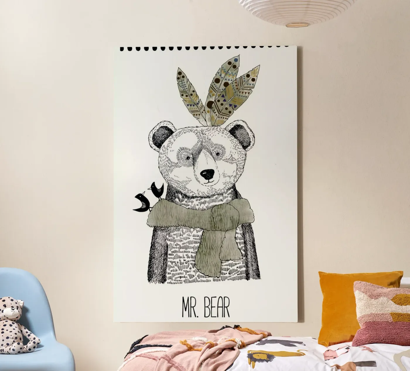 Mr Bear canvas van Sabrina Ziegenhorn