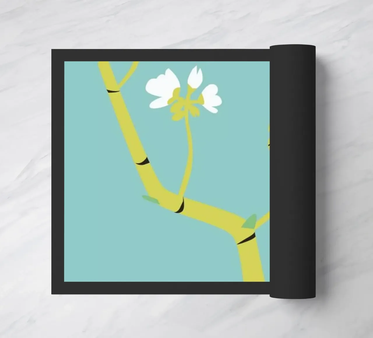 Geranium Blue deurmat van Monika Aichele