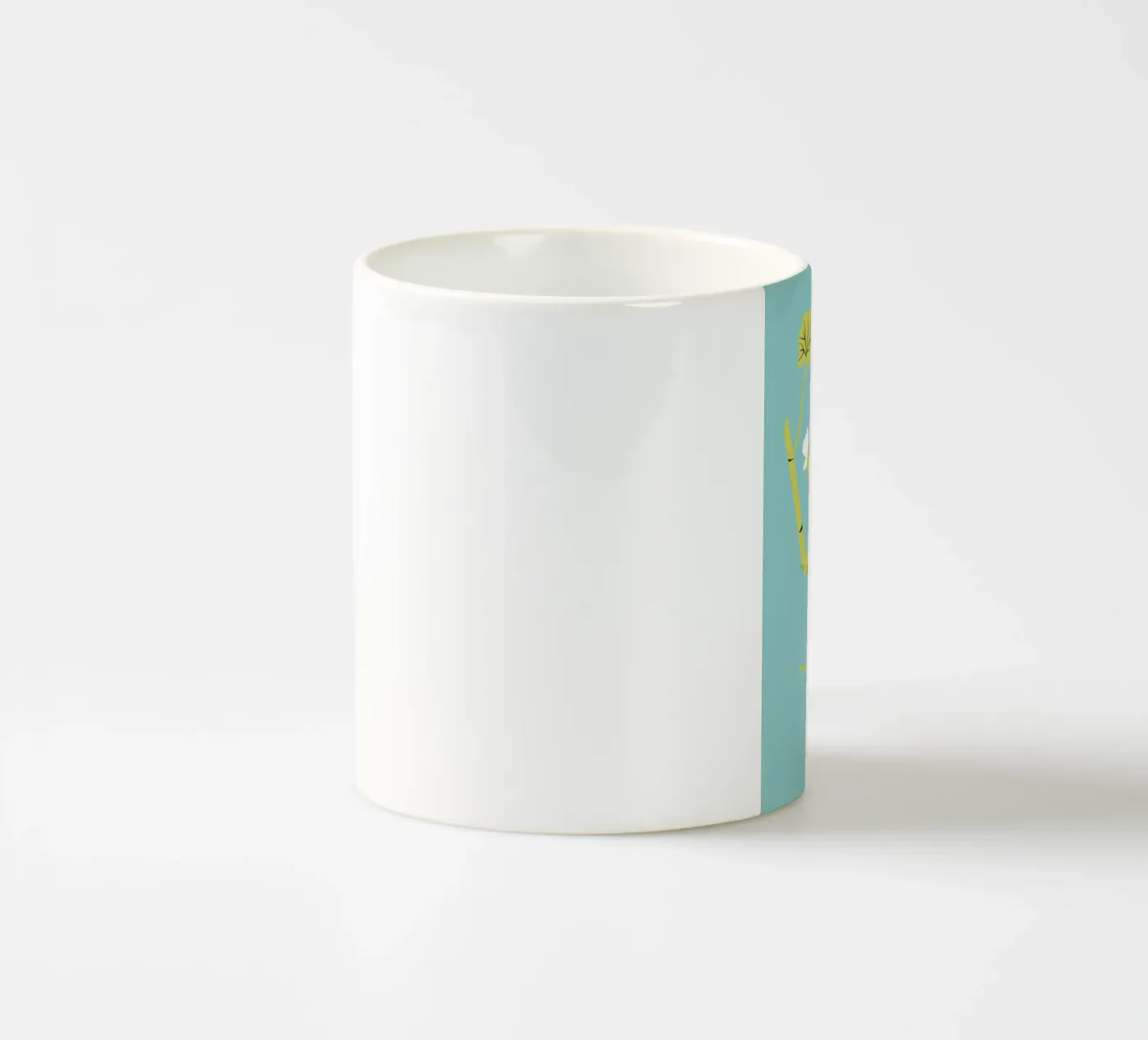 Geranium Blue ceramic mug by Monika Aichele