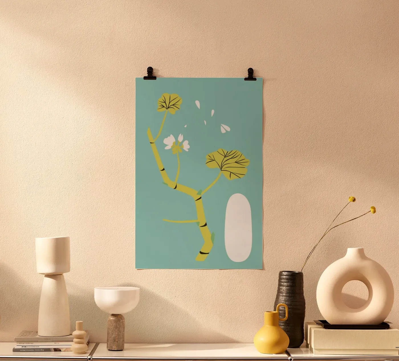 Geranium Blue poster by Monika Aichele
