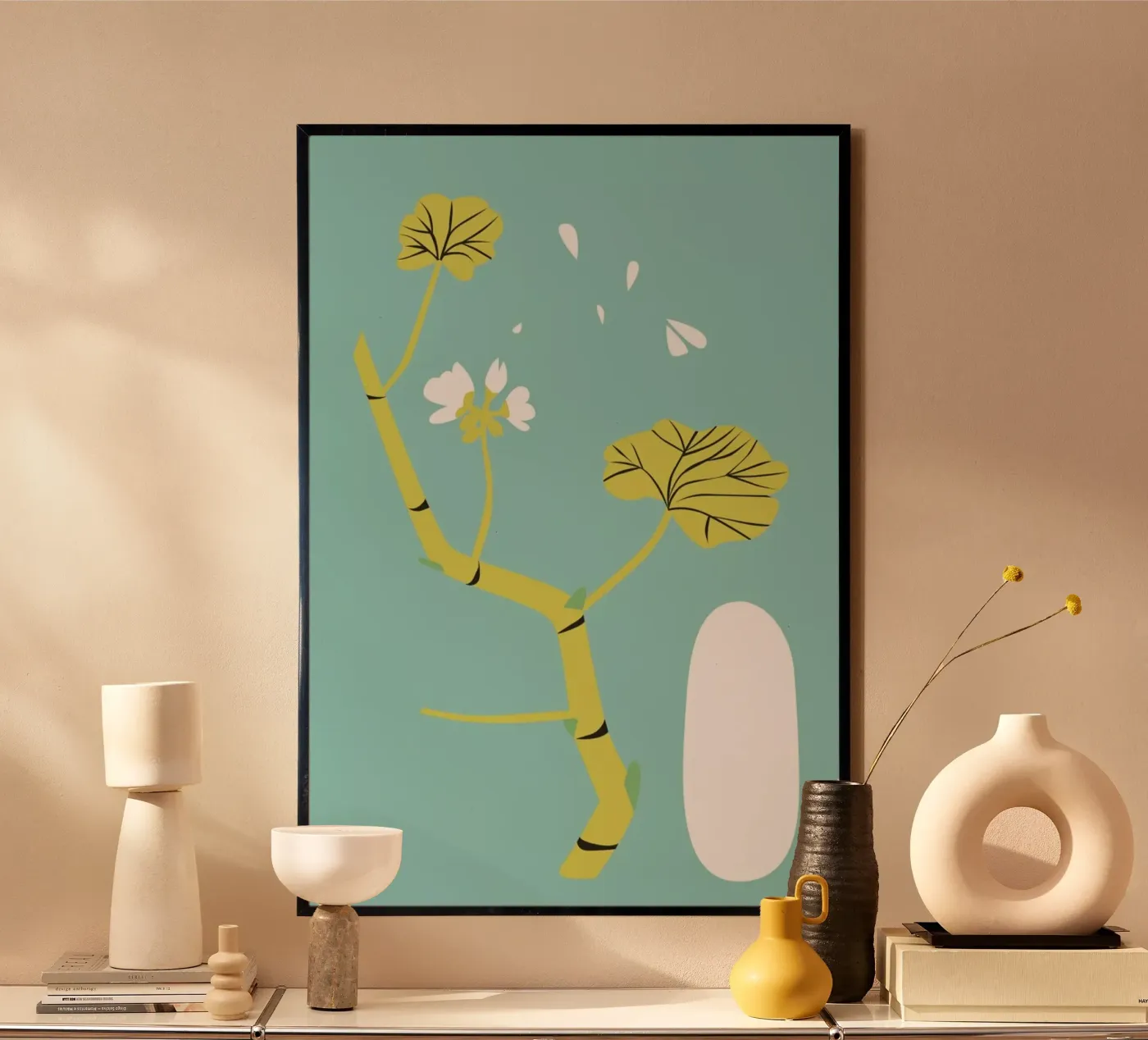 Geranium Blue poster by Monika Aichele
