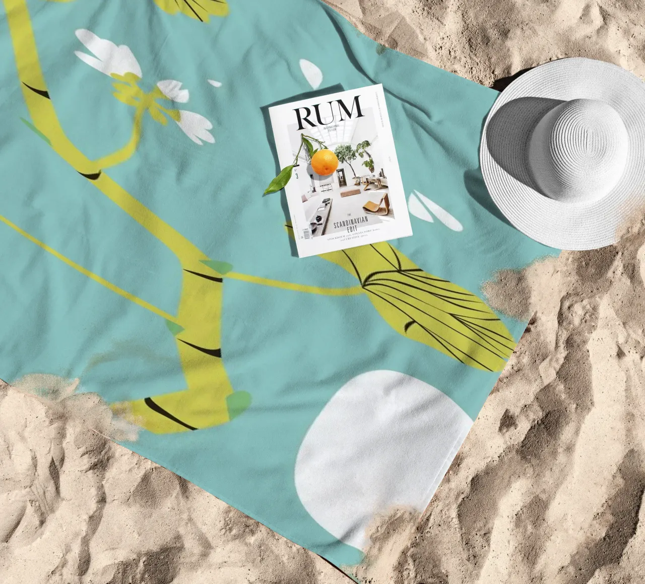 Geranium Blue telo mare da Monika Aichele